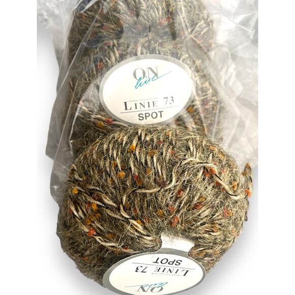 3 Skeins ONLine Linie 73 Spot Yarn | 007 Brown with Gold - Picture 2 of 10